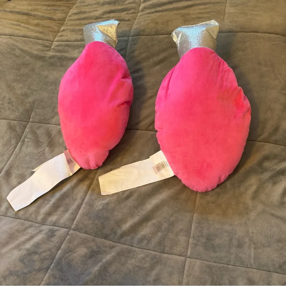 Christmas Bulb Ornament Pillows 15 inch Pink C9 Bulb Decorative Plush 2 Pillows